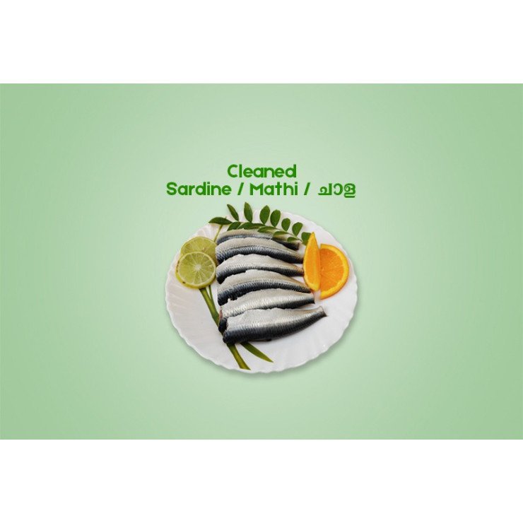 Cleaned Sardine Small/ Mathi / ചാള Small  300gm 